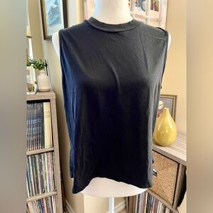 Everlane Black Large Sleeveless Cropped Tank